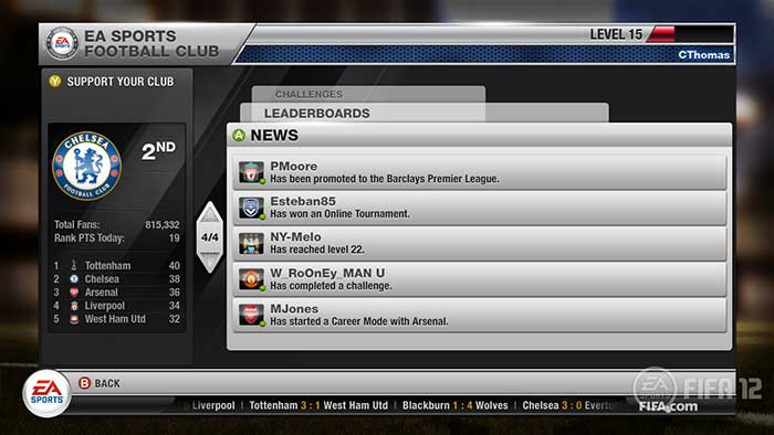 FIFA 12 -  EA Sports Football Club (image 8)