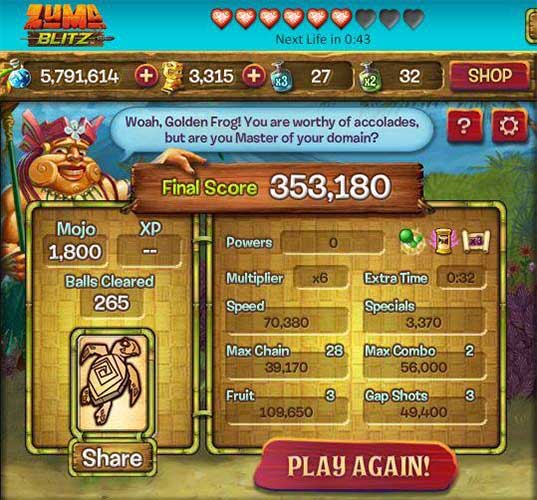 Zuma Blitz : Kroakatoa Island: PopCap Games presente Zuma Blitz ...