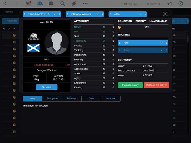 Pro Rugby Manager 2015 (image 2)