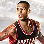 Damian Lillard en couverture de NBA LIVE 15