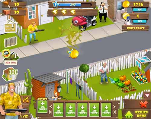 Zombie Lane Jogos do Facebook 