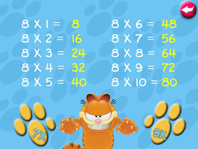 Tables de Multiplication - Garfield (image 5)