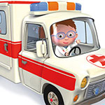 Logo Kids Mania - L'ambulance de Maxence