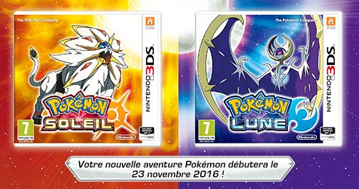 Pokemon Soleil et Pokemon Lune