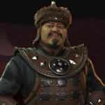 Gengis Khan règne sur la Mongolie dans Civilization VI